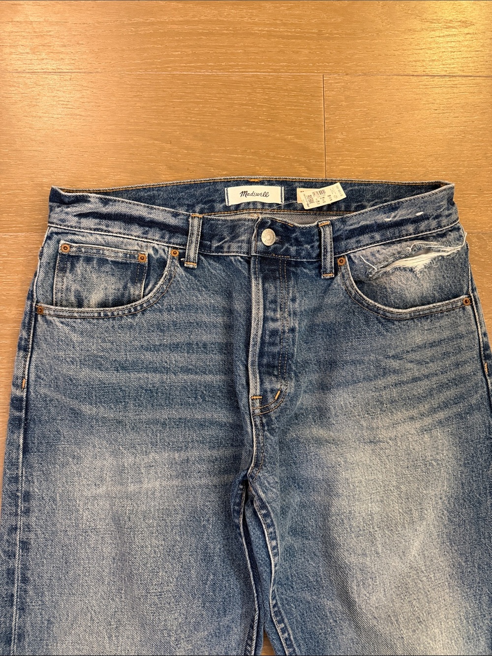 NWT Madewell x Kaihara Selvedge Denim Dean Easy Straight Jean | 29 - Picture 6 of 12